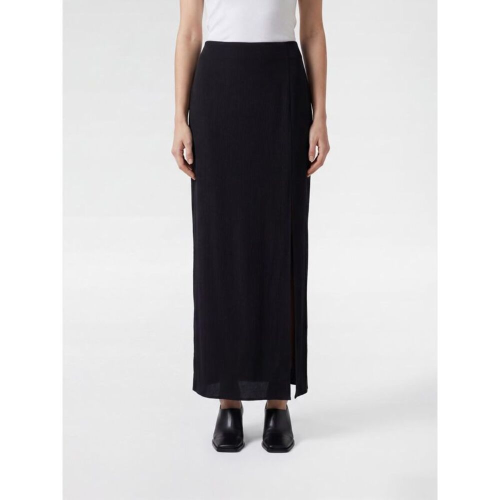 Filippa K Women Filippa K Long Pencil Skirt In Viscose Blend With Side Slit